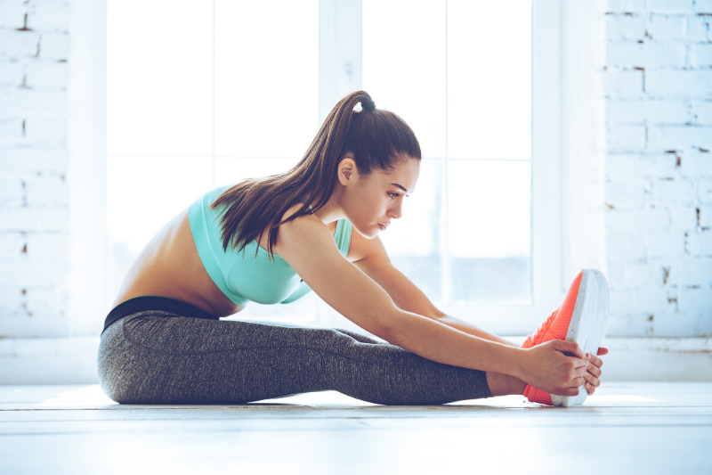 woman doing a stretch