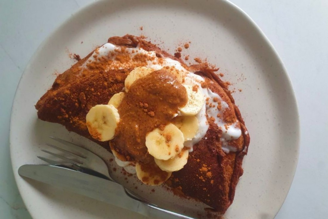 Chocolate Almond Butter Omelette image