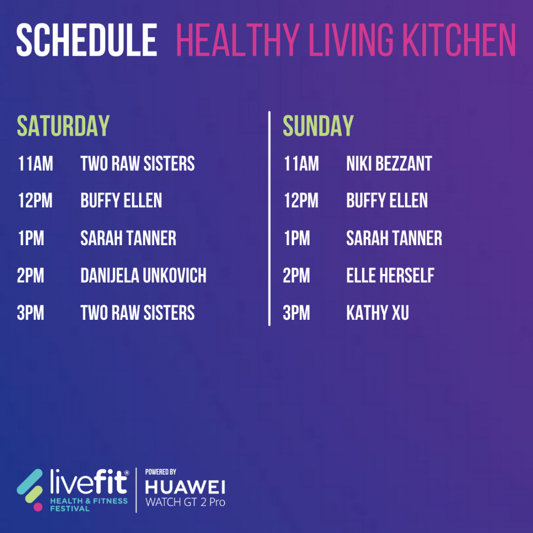 Schedule Cooking Demos