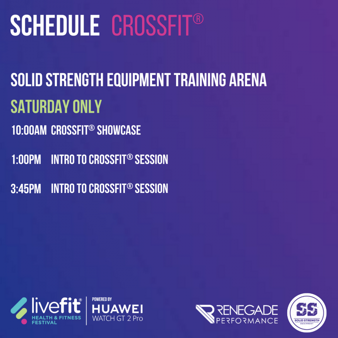Schedule CrossFit