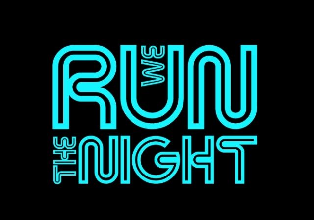 we run night event logo